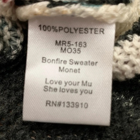 Show me your MuMu Mellow Bonfire Sweater Black Floral Boho Tunic - Picture 12 of 14